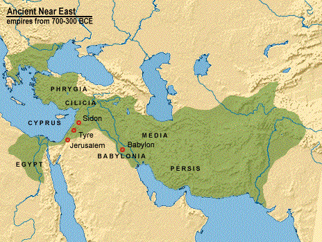 persian empire map timeline